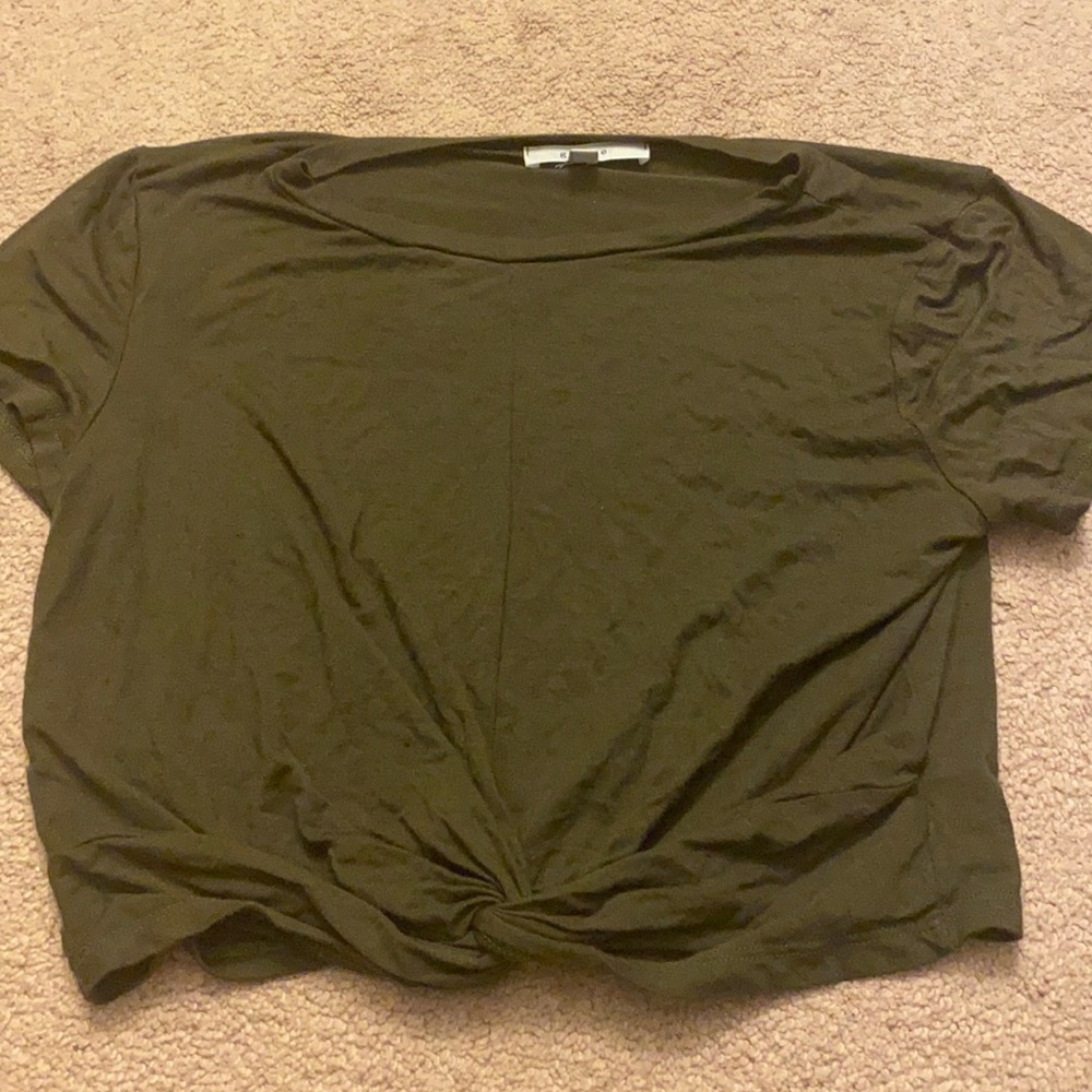 Olive Green Crop top